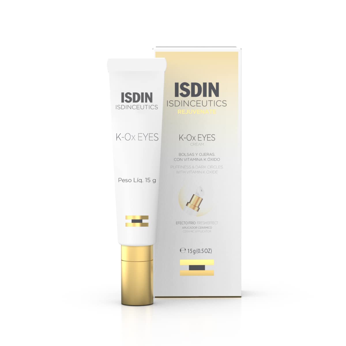 ISDIN Isdinceutics K-Ox Eyes | with Vitamin K Oxide | Reduces Puffiness & Dark circles (15 ml)