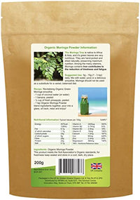Golden Greens Organic Organic Moringa Powder 200g (Pack of 1)