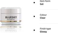 BLUESKY Bluesky Builder Gel, Gel Nail Polish, Nail Strengthener, Nail Extension Tips, Clear, 15 ml (Requires Curing Under LED UV Lamp)