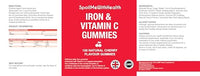 SpoilMeWith Health – Iron & Vitamin C Gummies | Natural Cherry Flavour | Chewable Supplement for Energy & Immune Support | 150 Vegan Gummies