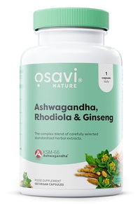 OSAVI Osavi Ashwagandha + Rhodiola & Ginseng - 120 Vegan Capsules