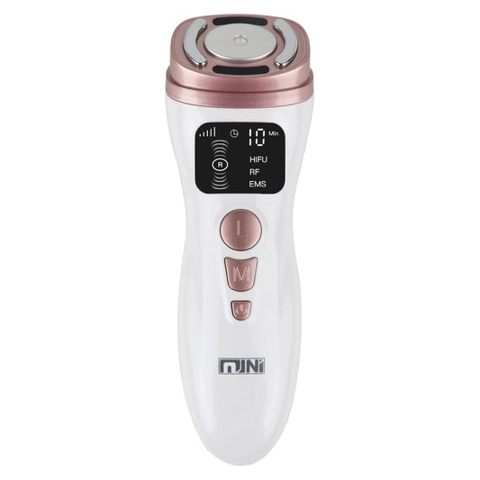 Glomeve Hifu Machine for Face Portable Antiaging Mini Hifu Face Device Heated Up Pro 3 in 1 With HIFU RF EMS Facial Machine Women Neck Chin Eyes