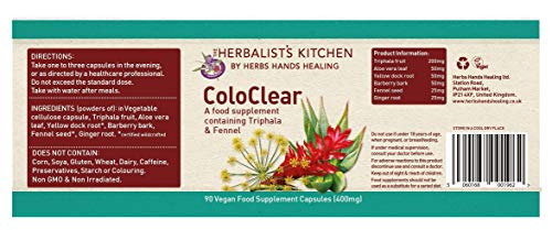 Herbs Hands Healing ColoClear Capsules