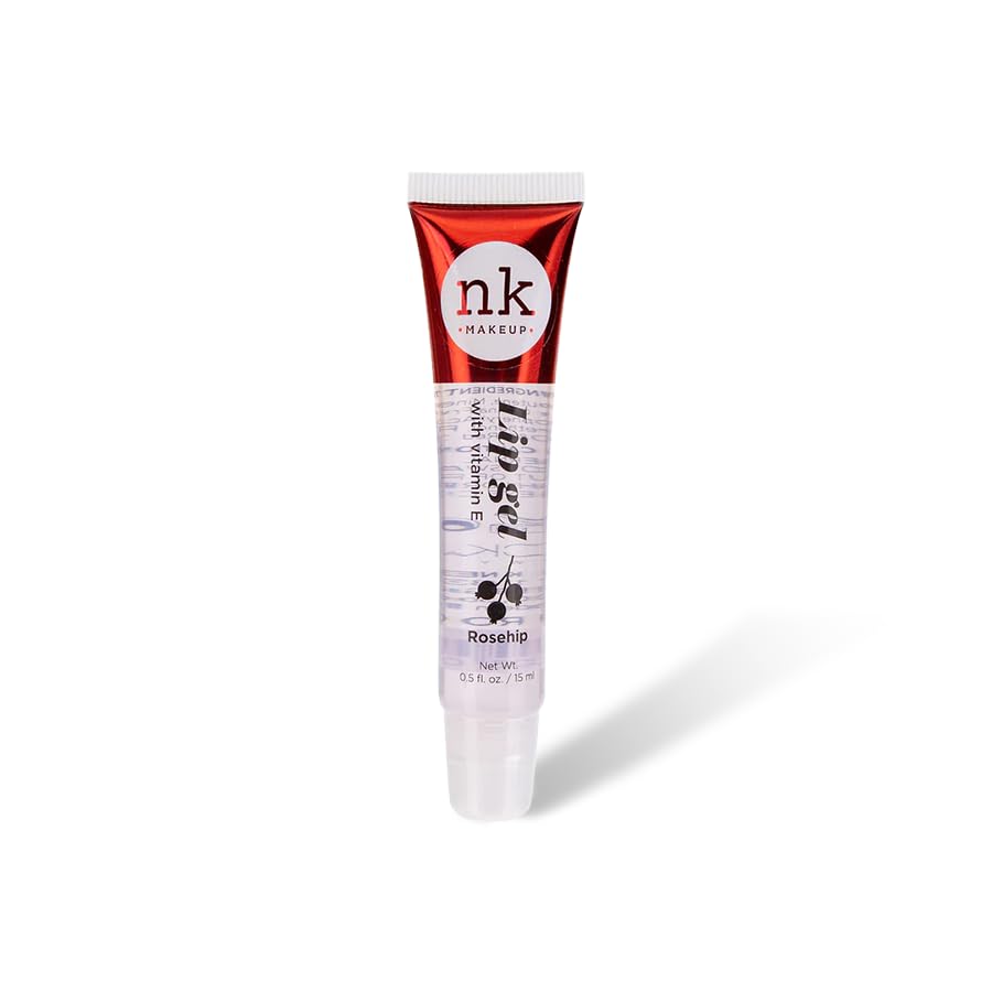 NK lip gloss gel 15ml Vitamin E, Shiny, Nourishes, Lip gel (Rosehip, Pack Of 5)