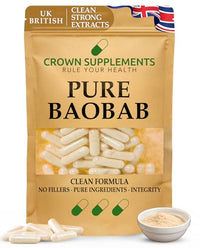 vegishake Pure Baobab Capsules | Clean Extract | Crown Supplements UK Vitamin C (90 Capsules)