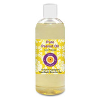 Deve Herbes Pure Peanut Oil (Arachis hypogeae) Non-Sticky | Non-Greasy | For Cooking, Massage, Hair & Skin Care 200ml