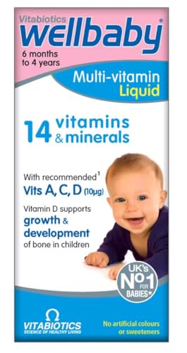 4 Bottle Multipack Vitabiotics Wellbaby Multivitamins