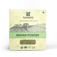 SAMYAM Brahmi Powder - 200g Pack | Ayurvedic Supplement for Memory, Intelligence and Concentration