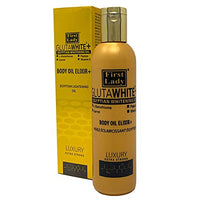 FIRST LADY GLUTAWHITE First Lady Glutawhite+ Egyptian Skin Brightening Elixir+ Body Oil 200ml with L- Glutathione, Papaya, Carrot, Vitamin E