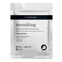 MASKOLOGY DETOXIFYING Professional Sheet Bubble Mask Pack of 1 | Charcoal Face Mask | Self-Foaming Face Sheet Mask Packs | 100% Plant Based | Bubble Sheet Mask |