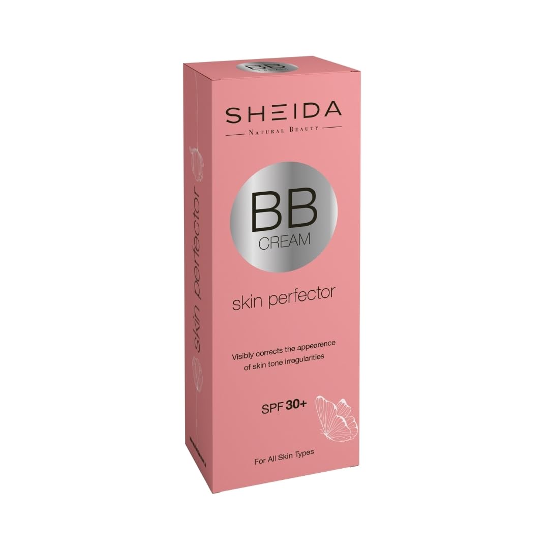 SHEIDA BB Creme, Tinted Day Cream with SPF 30+, 24h Moisture and Skin Optimiser for an Even Complexion, Enriched with Vitamin E & C. Multifunctional Care with Sun Protection (Medium, One Size)