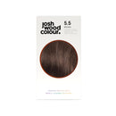 Josh Wood Colour - Ammonia-Free Hair Dye - Permanent Hair Colour with 100% Grey Coverage - Vegan Friendly, Natural-Looking Results, Shiny & Hydrated Hair | 5.5 (Brown)