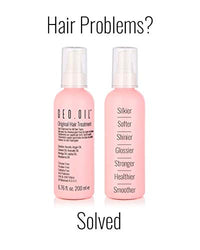 GEO OIL Original Leave-In Hair Treatment 200ml - Keratin Conditioner, Sun & Pollution Protection, Softens & Smoothens, 200ml