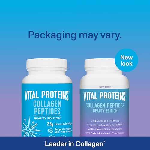 Vital Proteins Collagen Peptides Beauty Edition Capsules, 2.5g of Collagen Per Serving with Biotin and Vitamin C, 30 Servings