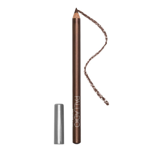 Palladio Wooden Eyeliner Pencil, Thin Pencil Shape, Easy Application, Firm yet Smooth Formula, Perfectly Outlined Eyes, Contour and Line, Long Lasting, Rich Pigment, Bronze