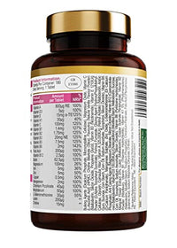 Royal Oak Health Multi Vitamins and Minerals with Biotin, Vitamin D3 and Lutein with Natural Vanilla Flavour & No Iodine, 180 Tablets Pack