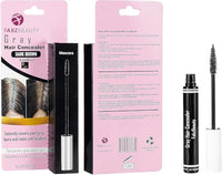 Fabz Beauty Gray Hair Cover-up Mascara Touch Up for Men & Women Instantly Cover Your Grey Roots and Hair with Concealer Brush (Dark Brown - 3 Pack)