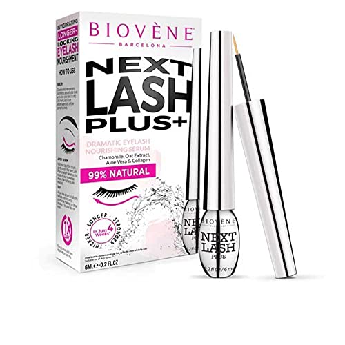 Biovène Barcelona Biovène Next Lash Plus+ Serum for Dramatic Eyelashes - Growth Serum for Lashes - Consists of Essential Vitamins - For Voluminous, Natural Eyelashes (6 ml), (Pack of 1)