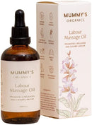 Mummy’s Organics Organic Labour Massage Oil | Clary Sage & Frankincense | Award-Winning | Made by Midwives | Promotes Natural Pain Relief & Relaxation | Essential Pregnancy & Labour Kit | 50ml | Mummy's Organics