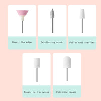 XUEQI Nail Grinder, Designed specifically for Nail Beauty, Cordless Nail Grinder for Thick toenails, Nail and Foot Repair kit, Gift for Female Mothers (White)