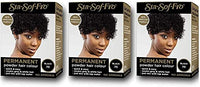 Sta-Sof-Fro Permanent Hair Color Powder Covers Grey & White Hair - Black (Pack of 3)
