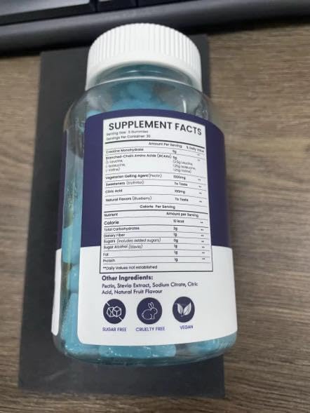 SURROOTS Surroots Creatine Gummies, Blueberry Flavour, 5000mg Per Serving, 90 Count