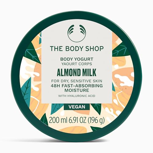 The Body Shop Almond Milk 200ml Body Yogurt for Dry Sensitive Skin - Vegan