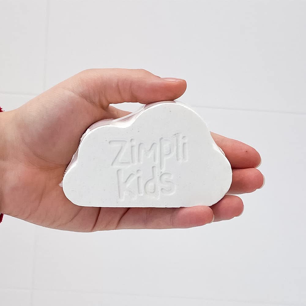 3 x Large Cloud Rainbow Bath Bombs from Zimpli Kids, Special Effect Bath Bombs for Children, Handmade Bubble Bath Fizzies Gift Set, Organic Moisturising Vegan Friendly and Cruelty Free