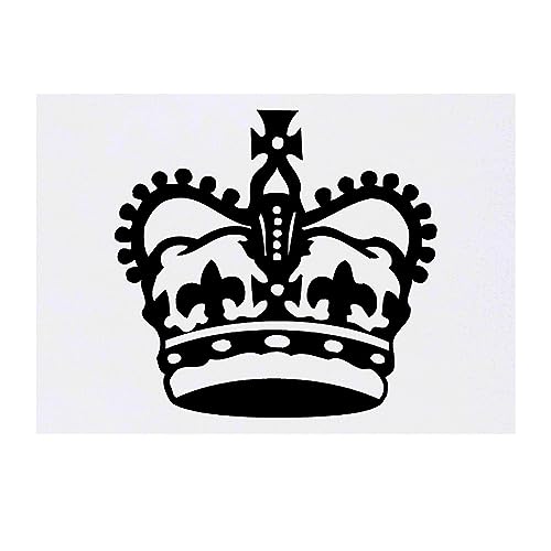 Azeeda 'Royal Crown' Temporary Tattoo - Water Resistant, Skin-Safe, Non-Toxic Transfer (TO00063875)