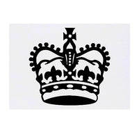 Azeeda 'Royal Crown' Temporary Tattoo - Water Resistant, Skin-Safe, Non-Toxic Transfer (TO00063875)