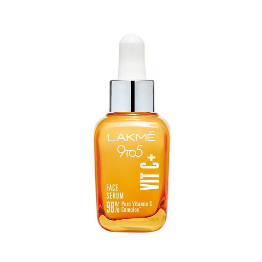 Lakme 9to5 Vitamin C+ Face Serum, For Nourished & Bright Skin with Antioxidant Rich Vitamin C & Kakadu Plum Extract, Non Greasy, 30 ml, LFWY100