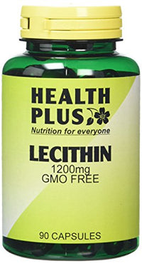 Health Plus Lecithin 1200mg : Memory Plant Supplement : 90 Capsules, in a planet-friendly 99% recycled pot