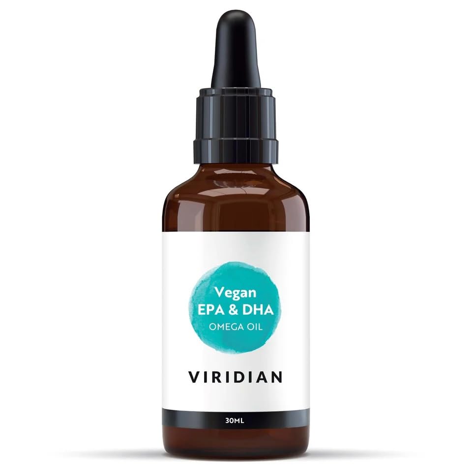 Viridian - Vegan EPA & DHA Oil - 30ml | Heart, Brain & Eye Support | Fish-Free Omega 3 Formula | Marine Algae & Chia Seed | Omega 3 6 9 | 100% Active Ingredients | Expertly Formulated