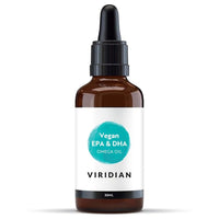 Viridian - Vegan EPA & DHA Oil - 30ml | Heart, Brain & Eye Support | Fish-Free Omega 3 Formula | Marine Algae & Chia Seed | Omega 3 6 9 | 100% Active Ingredients | Expertly Formulated
