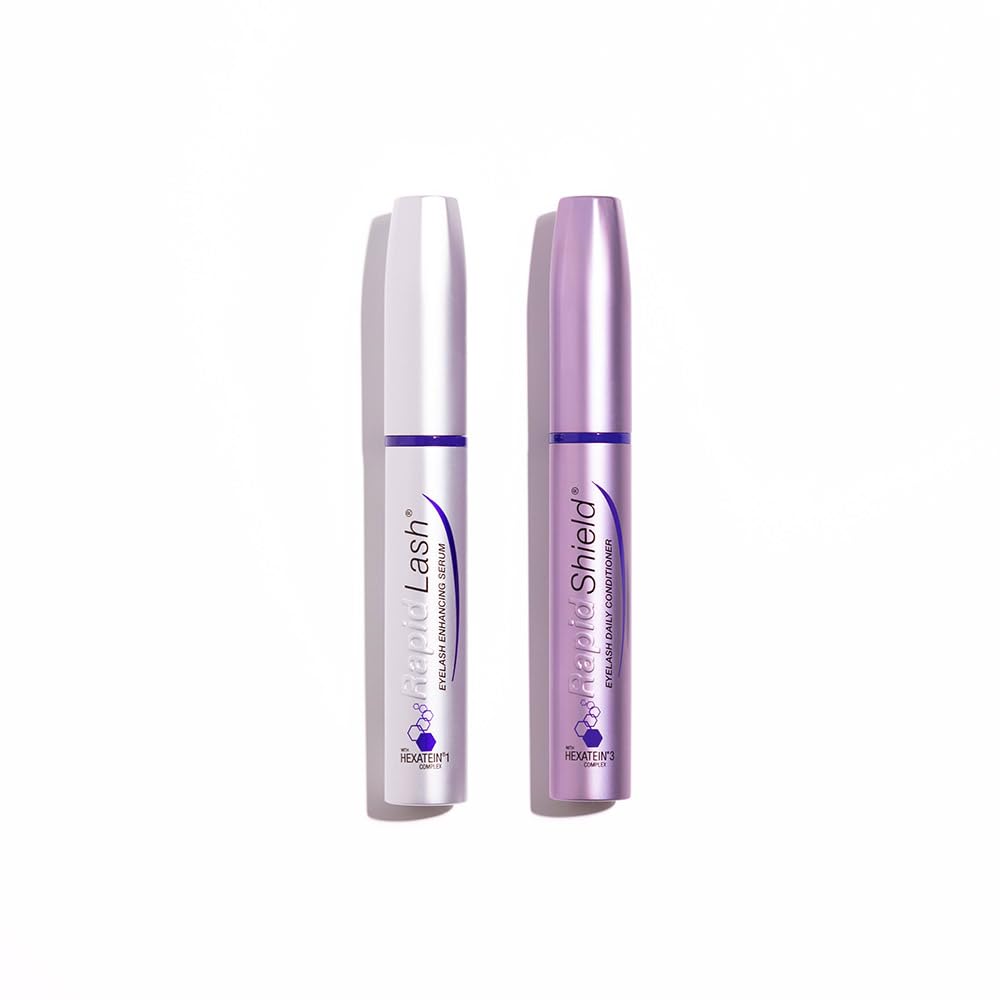 RapidLash Bundle - 1 x RapidShield Eyelash Daily Conditioner, 4 ml & 1 x RapidLash Eyelash Enhancing Serum, 3 ml (Pack of 1)