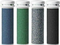 4 x CSL-TECH Mineral Compatible with Emjoi Pedi Mixed Grade Coarse Replacement Rollers
