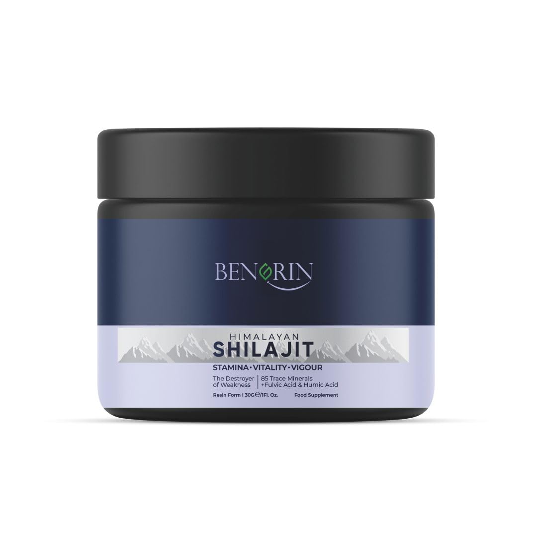 BENGRIN Premium Himalayan Shilajit Resin – Pure, Potent & Lab-Tested for Adults, Gold Grade 100% Pure, Rich in Fulvic & Humic Acid, Minerals, Immune System & Vitality Booster, Vegan