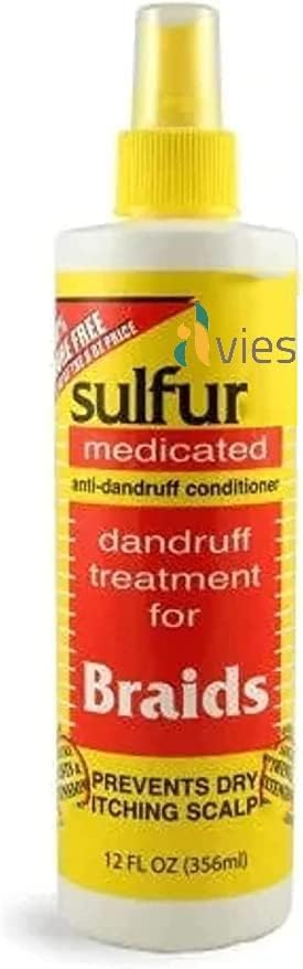 Generic Sulfur Medicated Anti-Dandruff Conditioner for Braids, 356 ml