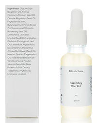 Rosemary and Mint Hair Oil by Ellipsis Labs – Vegan-Friendly Growth-Boosting Oil with Essential Oils for Hair Nourishment, Strengthening, Soothing, and Thicker, Healthier Hair, 30ml