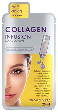 Skin Republic Collagen Infusion Face Mask 25 ml - Pack of 10