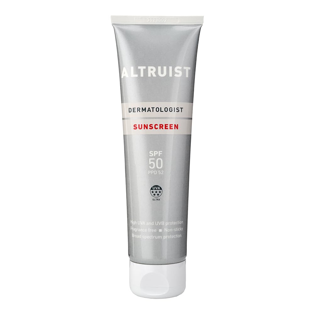 Altruist Sunscreen SPF50, 5-Star UVA, Fragrance Free, 100 ml