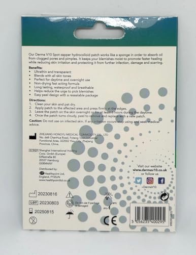 Generic Twin Pack DERMA V10 Spot Zapper Patches (48 Patches)+ Luck Of The Irish Sticker