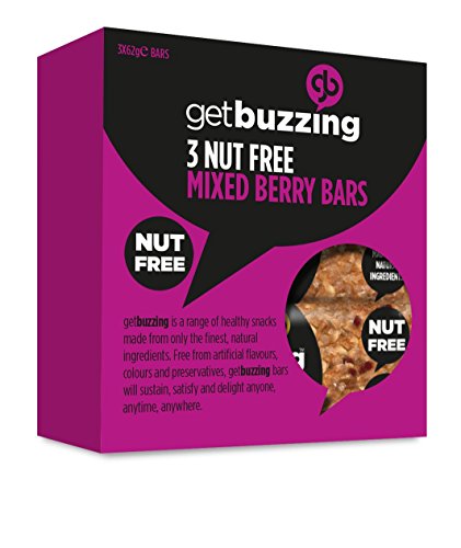 getbuzzing gb Getbuzzing Nut Free Berry Flapjacks 62 g (Pack of 3)