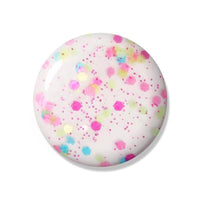 BLUESKY Bluesky Gel Nail Polish, Confetti Pop, Clear Base, Multicoloured Glitter, Long Lasting, Chip Resistant, 10ml (Requires Drying Under UV LED Lamp)