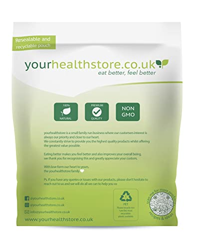 yourhealthstore Blond Psyllium Husks 300g, Whole, Non GMO, Gluten Free, High in Fiber, Vegan, Husks Not Powder, (Recyclable Pouch)