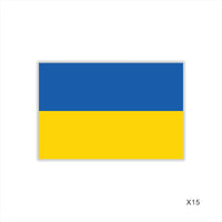 Womaha 30 Sheets Ukraine Flag & Emblem Temporary Tattoos for Kids Adults Fans Fake Face Tattoo Stickers