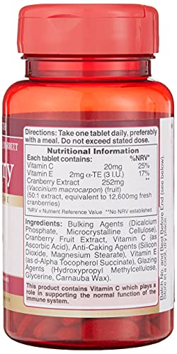 Holland & Barrett Cranberry Concentrate 50 Tablets with Vitamin C&E