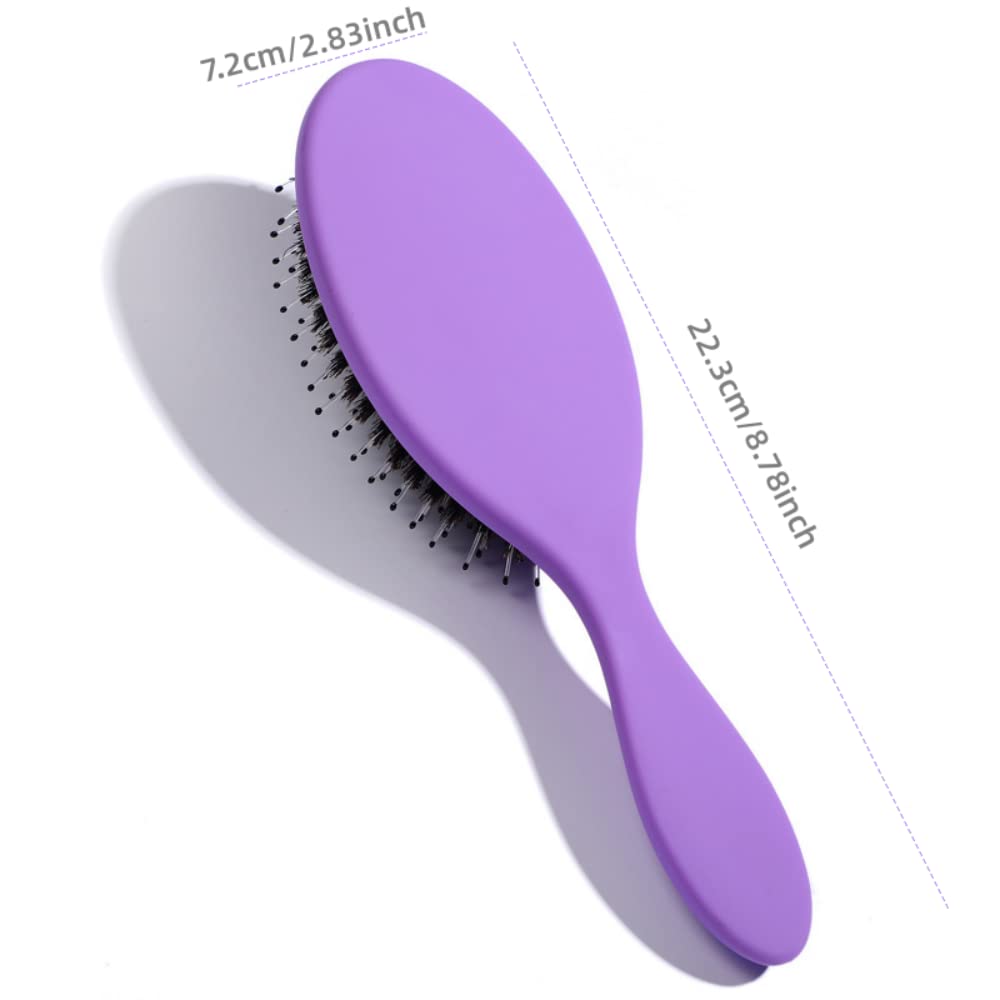 KAISELINNA Hair Extension Brush and Detangler Massage Hair Brush Professional Detangle Natural Bristle Cushion Nylon Brush Comb Soft Bristle Hairbrushes for Women