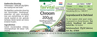 Fairvital | Chromium 200mcg from Chromium picolinate - Bulk Pack for 3 Months - HIGH Dosage - Vegan - 90 Tablets