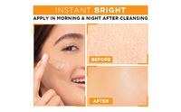 Brightening Moisturiser Garnier, Serum Gel, Infused with Vitamin C and Lemon, For Radiant skin, Garnier Bright Complete Vitamin C, 45g